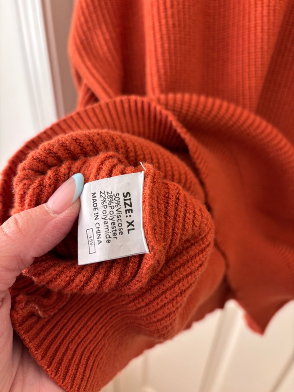 Hello Pumpkin Orange Knit Sweater - Women - Picture 3 of 3